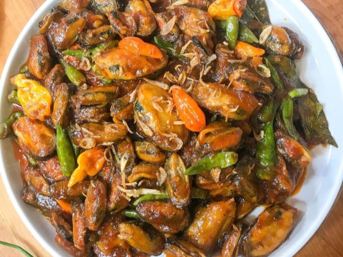 Kerang Hijau Saus Padang